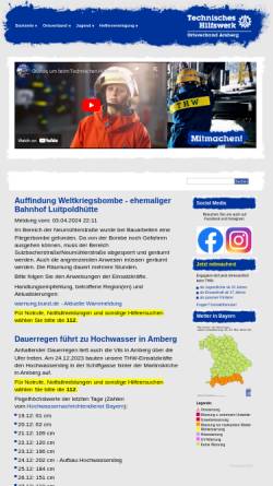 Vorschau der mobilen Webseite www.thw-amberg.de, THW Ortsverband Amberg