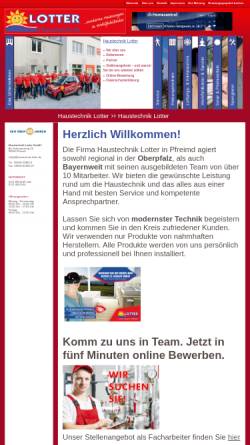 Vorschau der mobilen Webseite www.haustechnik-lotter.de, Haustechnik Lotter
