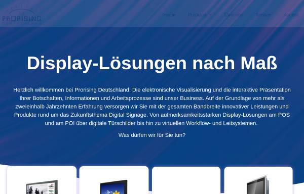 Vorschau von prorising.de, Prorising - LCD-Bildschirme