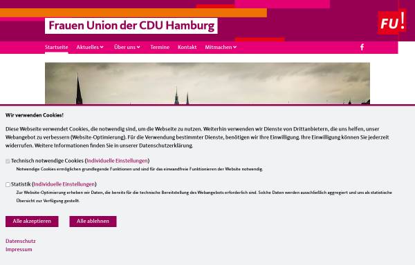 Vorschau von www.hamburger.frauenunion.de, Frauen Union Landesverband Hamburg
