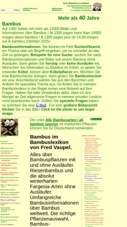 Vorschau der mobilen Webseite bambus-lexikon.de, Bambus-Lexikon