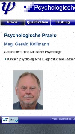 Vorschau der mobilen Webseite www.praxis-kollmann.at, Praxis Kollmann