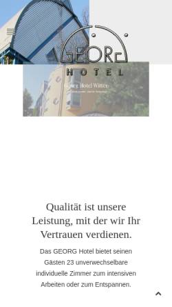 Vorschau der mobilen Webseite www.georghotel.de, Hotel Georg