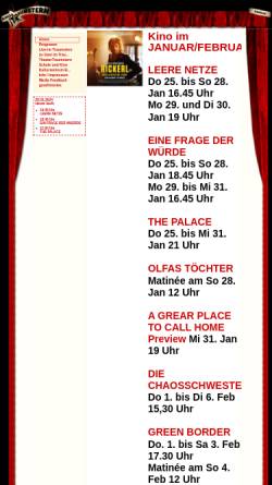 Vorschau der mobilen Webseite www.kino-traumstern.de, Kino Traumstern