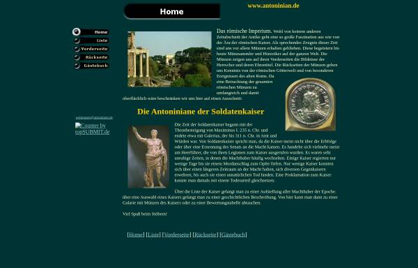 Vorschau von www.antoninian.com, Antoniniane der Soldatenkaiser