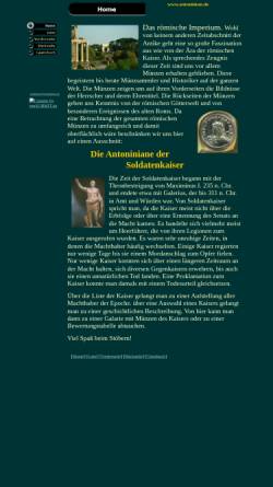 Vorschau der mobilen Webseite www.antoninian.com, Antoniniane der Soldatenkaiser