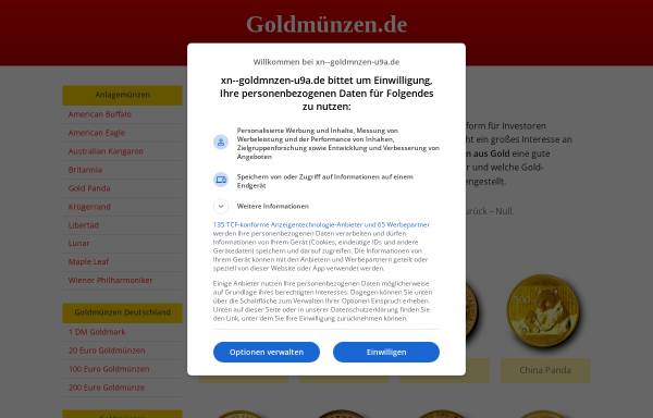 Vorschau von www.xn--goldmnzen-u9a.de, Goldmünzen.de