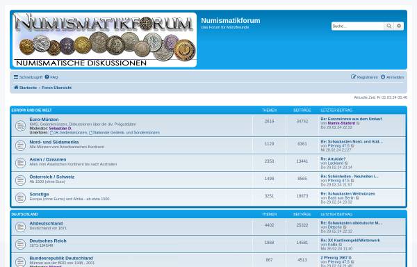 Vorschau von www.numismatikforum.de, Numismatikforum