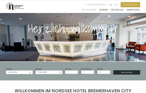 Vorschau von snw-hotels.de, Nordsee Hotel