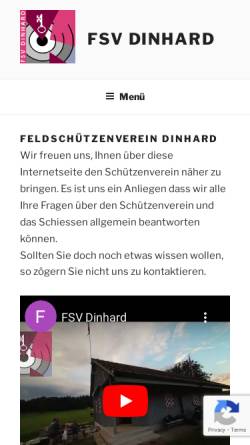 Vorschau der mobilen Webseite www.fsv-dinhard.ch, Feldschützenverein Dinhard