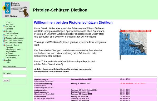 Vorschau von www.ps-dietikon.ch, Pistolenschützen Dietikon
