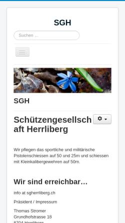 Vorschau der mobilen Webseite www.sgherrliberg.ch, Schützengesellschaft Herrliberg