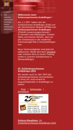 Vorschau der mobilen Webseite www.schuetzen-andelfingen.ch, Schützenverein Andelfingen