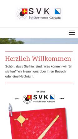 Vorschau der mobilen Webseite svkuesnacht.ch, Schützenverein Küsnacht