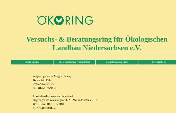 Vorschau von www.oekoring.de, Ökoring Niedersachsen e.V.