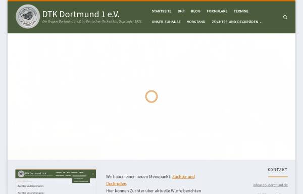 Vorschau von www.dtk-dortmund.de, Teckelklub Dortmund. Hundeverein für Dackel, Teckel und auch Dachshund genannt