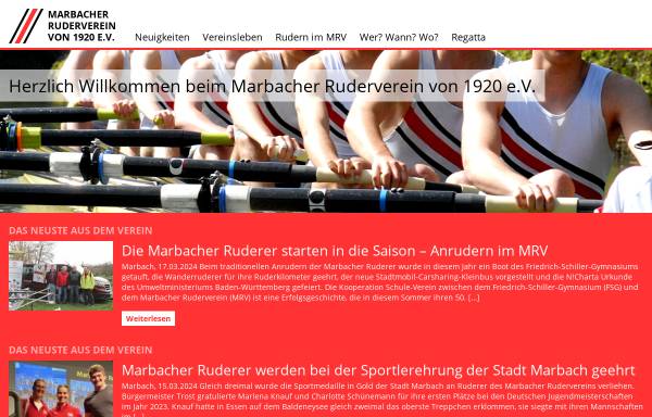 Vorschau von www.marbacher-ruderverein.de, Marbacher Ruderverein e.V.