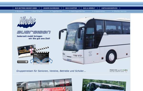 Vorschau von www.bn-reisen-berlin.de, Bus Betrieb Nieder GmbH