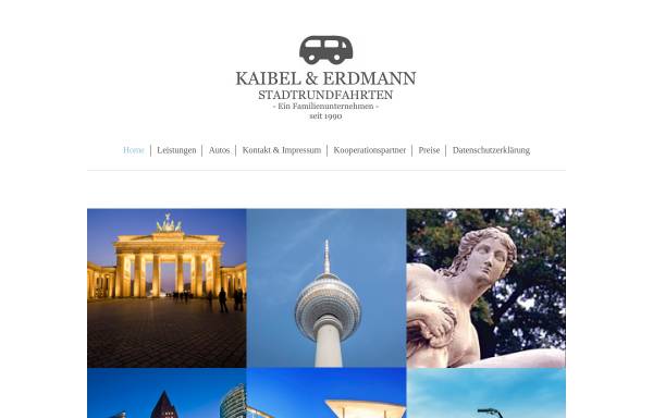 Vorschau von www.sightseeingberlin.de, Kaibel & Erdmann Stadtrundfahrten