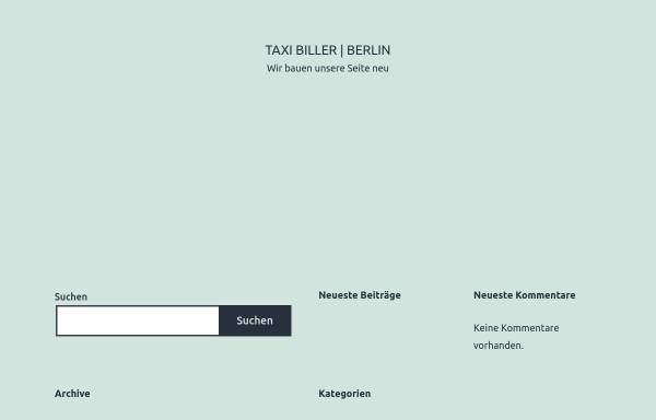 Taxi Biller - Ihr Taxiunternehmen im Süden Berlins