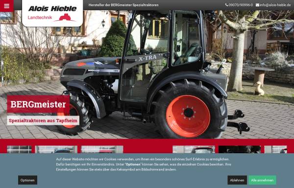 Vorschau von www.alois-hieble.de, Alois Hieble & Co. - Landmaschinen und Maschinenbau