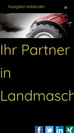 Vorschau der mobilen Webseite www.baehr-landmaschinen.de, Bähr - Weinbautechnik