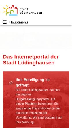 Vorschau der mobilen Webseite www.luedinghausen.de, Lüdinghausen