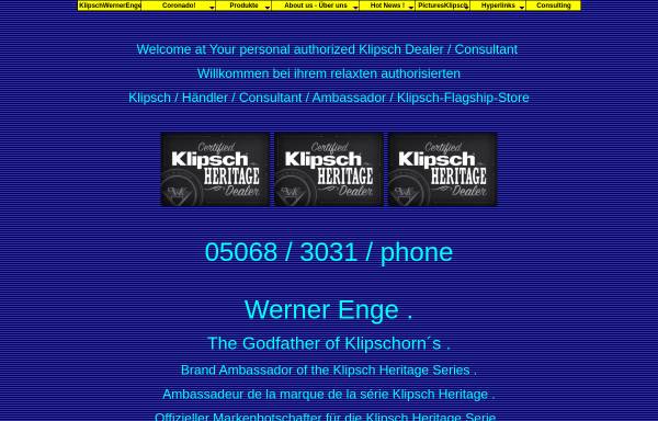 Vorschau von www.wernerenge.com, Klipsch High-End Lautsprecher-Systeme von Werner Enge