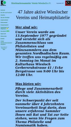 Vorschau der mobilen Webseite briefmarkenverein-wiesloch.de, Briefmarkensammler Verein Wiesloch e.V.
