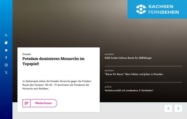 Vorschau von www.chemnitz-fernsehen.de, Chemnitz Fernsehen