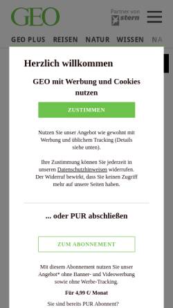 Vorschau der mobilen Webseite www.geo.de, GEO.de: Im Palast des Dschingis Khan