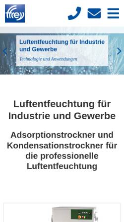 Vorschau der mobilen Webseite www.ffrey.de, FREY Aufbereitungstechnik GmbH
