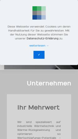 Vorschau der mobilen Webseite www.gwa-berlin.de, GWA Gesellschaft für Wärme- und Anlagentechnik mbH