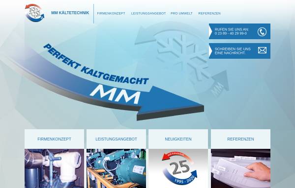 Vorschau von www.mm-kaeltetechnik.de, MM Kältetechnik GmbH & Co. KG