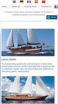 Vorschau der mobilen Webseite www.virayachting.com, Vira Yachting & Tourism Ltd.