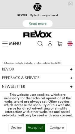 Vorschau der mobilen Webseite www.revox.de, Revox GmbH
