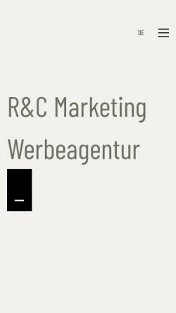 Vorschau der mobilen Webseite www.rcmarketing.it, R&C Marketing KG d. Dr. Christoph Taschler & Co
