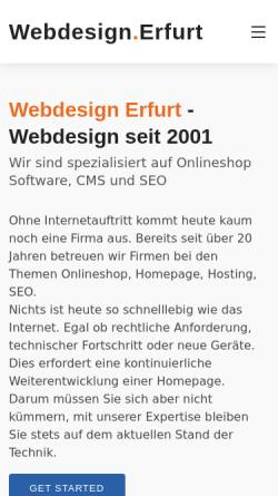 Vorschau der mobilen Webseite www.webdesign-erfurt.de, Andreas Kausch