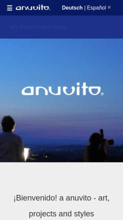Vorschau der mobilen Webseite www.anuvito.de, Anuvito Design Mathias Möller