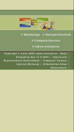 Vorschau der mobilen Webseite rakna-e.com, rakna-enterprise