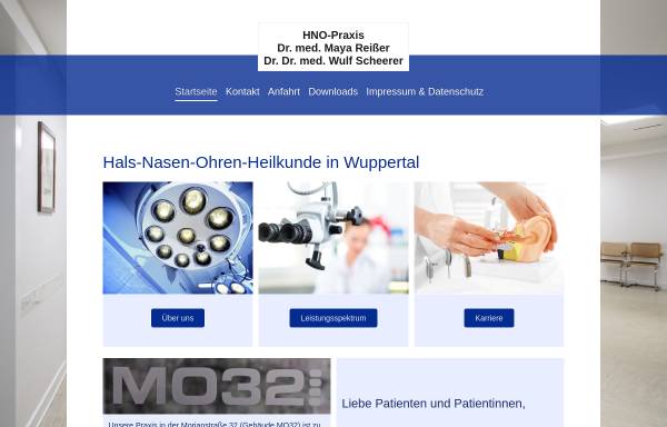 Vorschau von www.hals-nasen-ohren.doctor, Praxis-Klinik Wuppertal