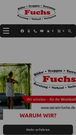 Vorschau der mobilen Webseite www.sei-ein-fuchs.de, Fuchs Bautenschutz