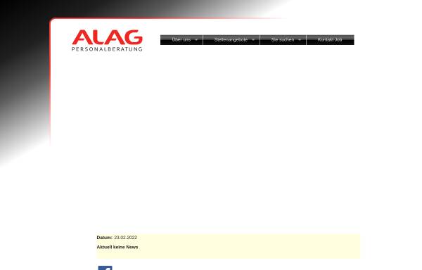 Vorschau von www.alag.ch, Alag Personalberatung AG