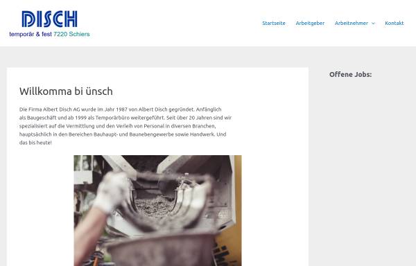 Vorschau von disch-job.ch, Disch AG
