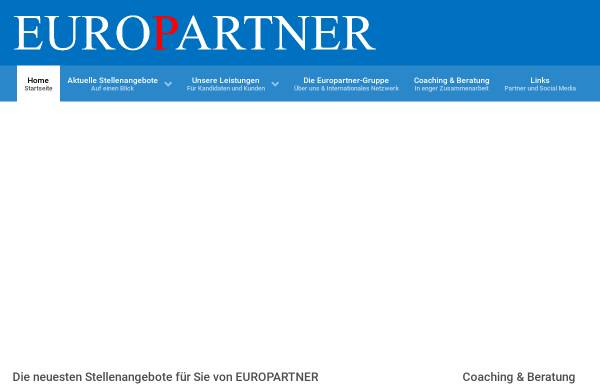 Vorschau von www.europartner.ch, Europartner International IT Recruitment