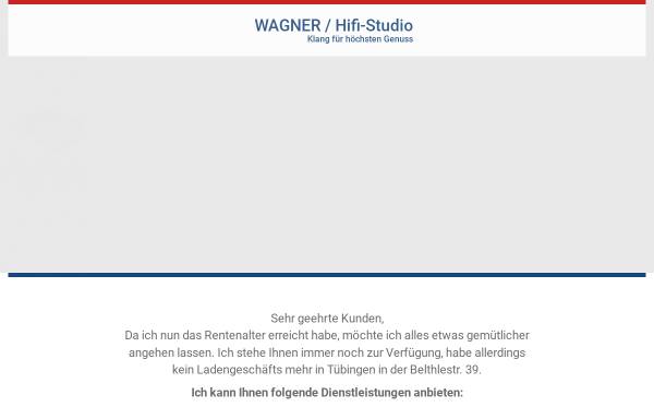 Vorschau von www.hifistudio-wagner.de, Wagner Hifi-Studio, Inh. Uwe Wagner