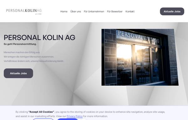 Vorschau von www.personal-kolin.ch, Personal Kolin AG