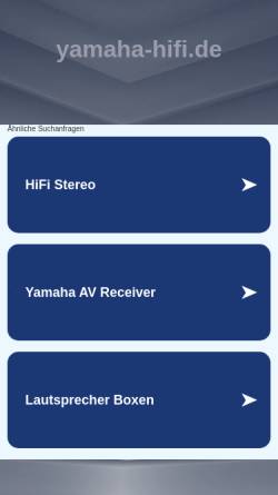 Vorschau der mobilen Webseite www.yamaha-hifi.de, Yamaha Elektronik Europa GmbH