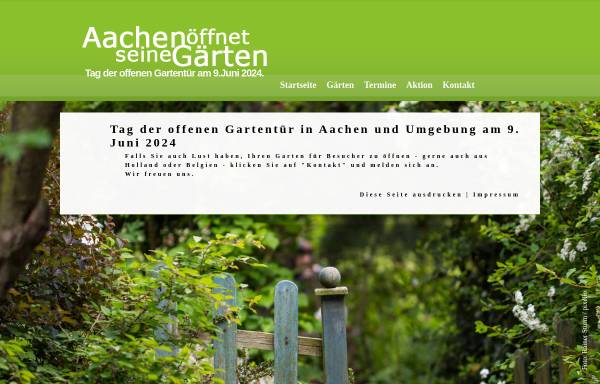 Aachen öffnet seine Gärten