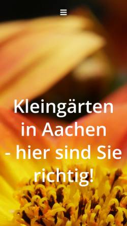 Vorschau der mobilen Webseite www.kleingaerten-aachen.de, Stadtverband Aachen der Familiengärtner e.V.